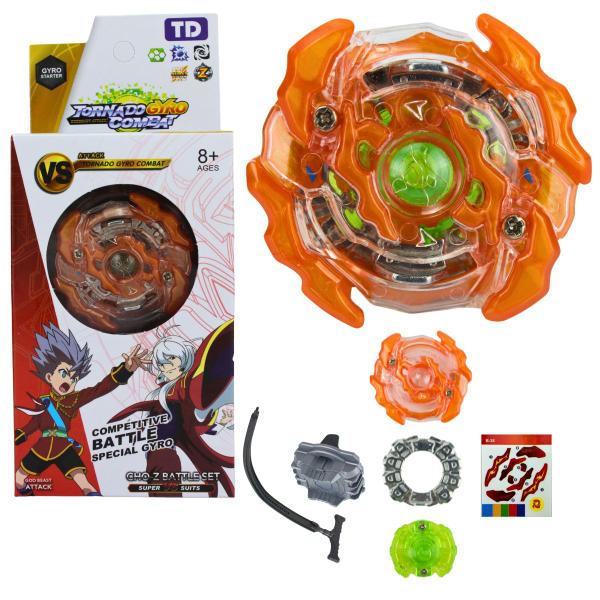 Imagem de Beyblade Burst Com Lançador Adesivos Plástico e Metal Top