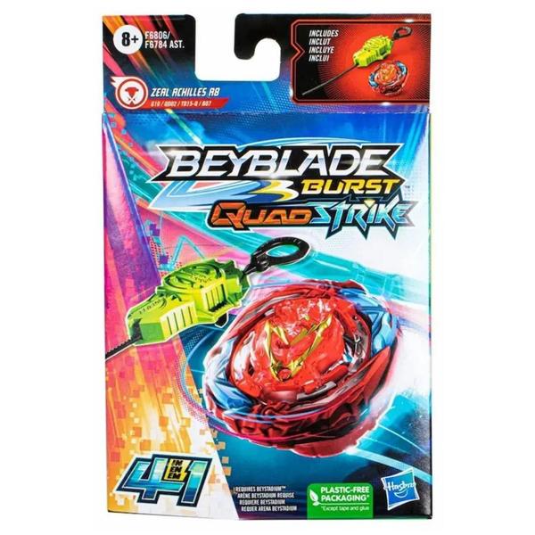 記念グッズ pawatora66 Beyblade Burst Quad Strike Zeal Achilles F6806 A8 Hasbro