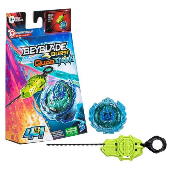 Imagem de Beyblade Burst Quadstrike Hydra Poseidon P8 F6805 Hasbro - 195166202938