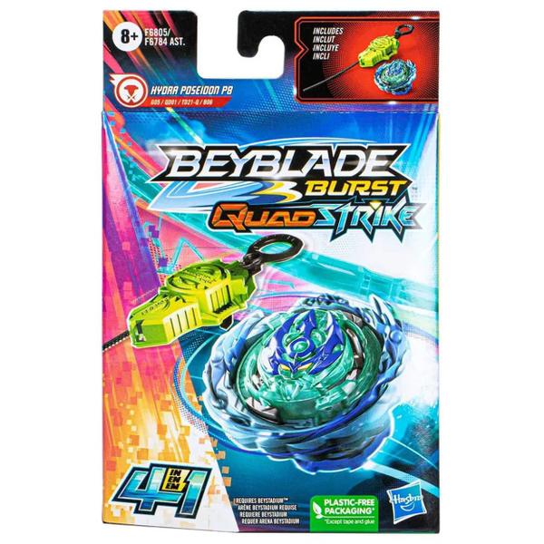 Imagem de Beyblade Burst Quadstrike Hydra Poseidon P8 - Hasbro