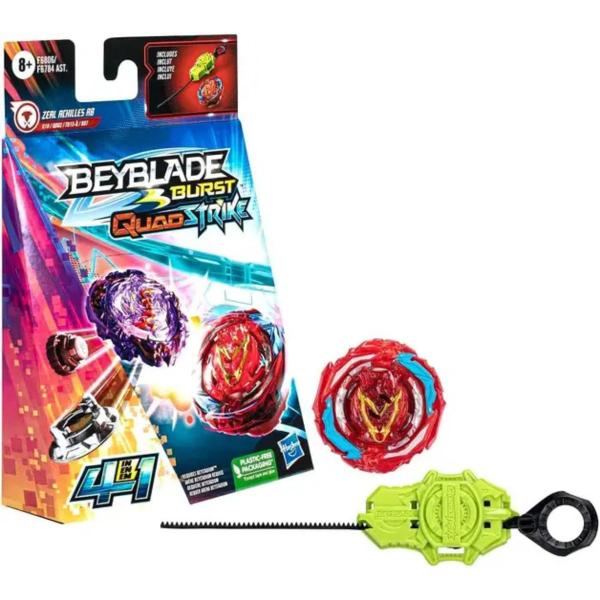 Imagem de Beyblade Burst QuadStrike Zeal Achilles A8 F6806 -Hasbro