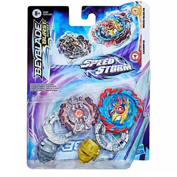 Imagem de Beyblade Burst Surge Speedstorm Gaianon G6 e Mirage Helios H6 F2290 F2303 - Hasbro