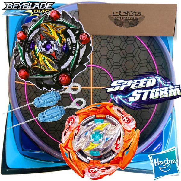 Imagem de Beyblade Curse Satomb S6 + Glide Roktavor + Arena Batalha - Hasbro