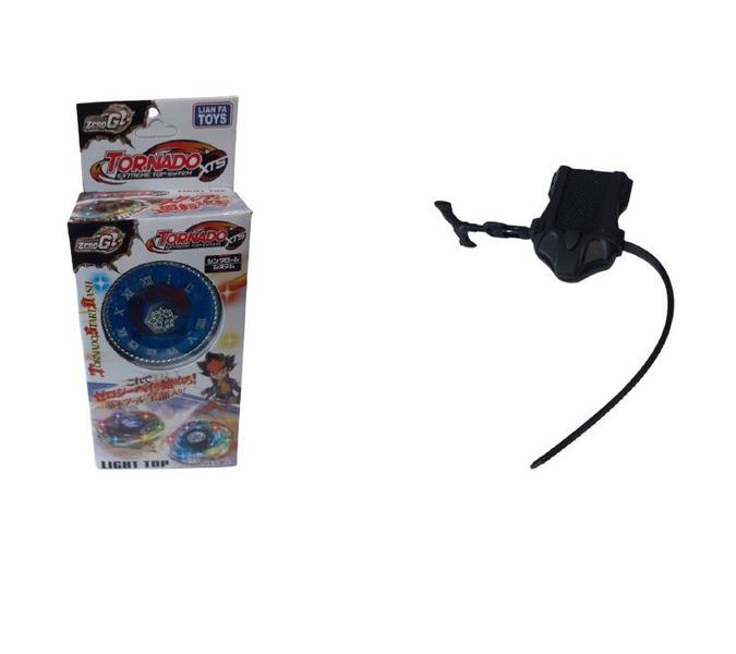 Imagem de Beyblade Pião Com Luz De Led - Tornado Com Lançador