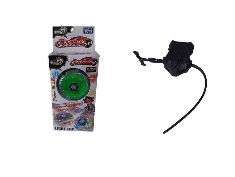 Imagem de Beyblade Pião Com Luz De Led - Tornado Com Lançador