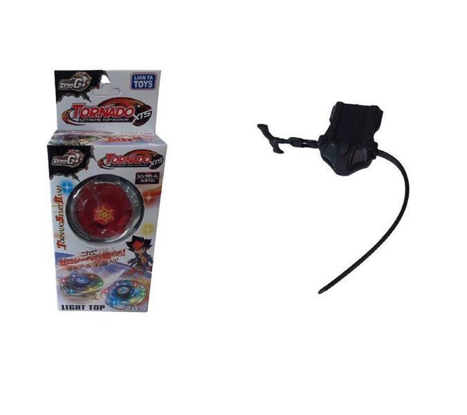 Imagem de Beyblade Pião Com Luz De Led - Tornado Com Lançador