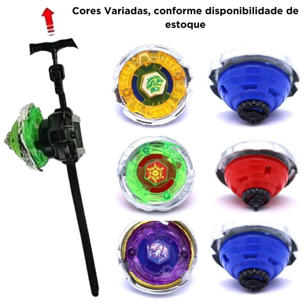 Imagem de BeyBlade Pião Lançador Com Luz Brinquedo De Metal Giratório