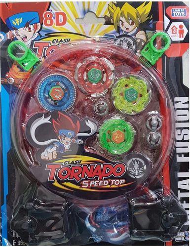 Imagem de Beyblade Tornado Com Arena + 2 Beyblades C/  7 Acessórios