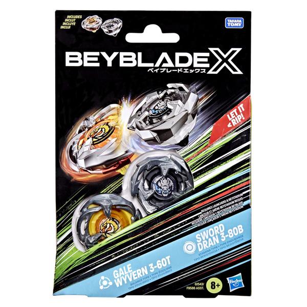 Beyblade X Gale Wyvern 3-60T e Sword Dran 3-80B - Pacote Duplo