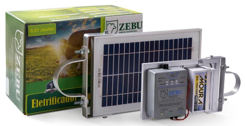Bi eletrificador solar bateria integrada zebu zs20 20km choque cerca eletrica Imagem de Bi eletrificador solar bateria integrada zebu zs20 20km choque cerca eletrica