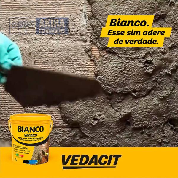 Imagem de Bianco 3,6kg Adesivo Aditivo Argamassa Chapisco Fixa Vedacit