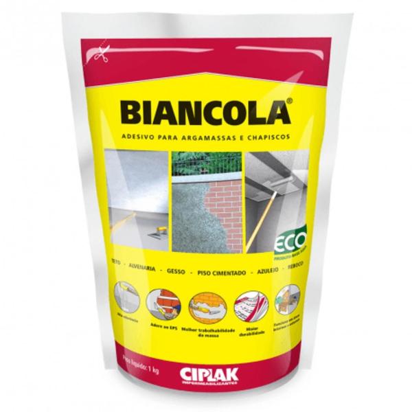 Biancola Adesivo P/ Reboco E Gesso Ciplak 1Kg Sika Imagem de Biancola Adesivo P/ Reboco E Gesso Ciplak 1Kg Sika