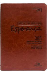 Imagem de Bíblia de Estudo Esperança - Capa Couro Simulado: 365 Perguntas e Respostas sobre a Vida e a Morte
