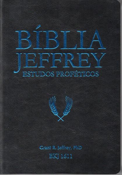 Imagem de Biblia De Estudo Jeffrey Preto Azul