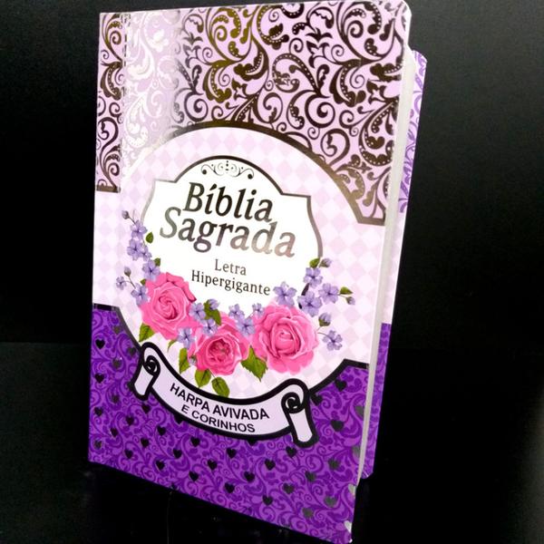 Imagem de Biblia delicada mulher delicada laminada lilas sc sk