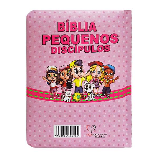 Imagem de Bíblia Infantil Menina Rosa Pequenos Discípulos Ilustrações - Casa Publicadora Paulista