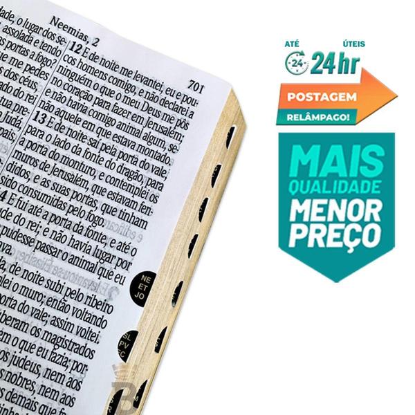 Imagem de Bíblia Sagrada Letra Jumbo - Ziper Agenda - Pink - C/ Harpa - Revista e Corrigida - REI DAS BIBLIAS