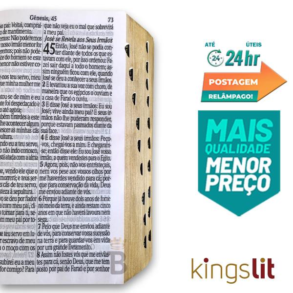 Imagem de Bíblia Sagrada Letra Jumbo - Ziper Agenda - Preta - C/ Harpa - Revista e Corrigida