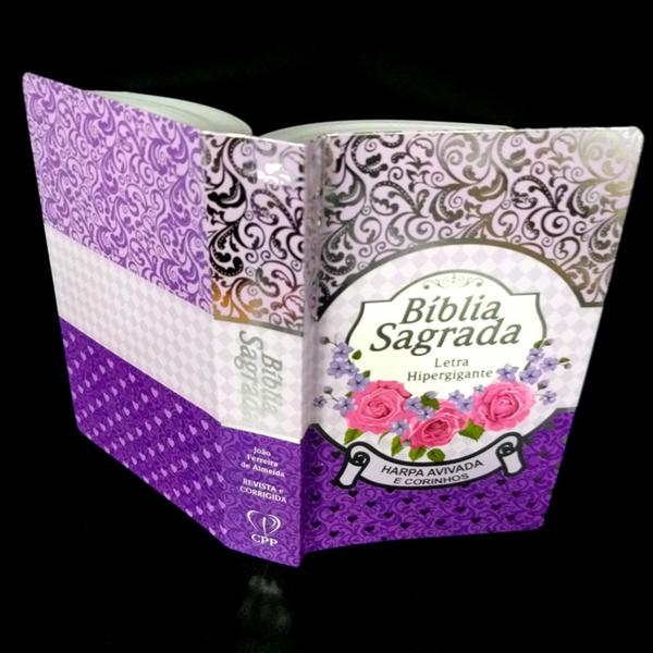 Imagem de Bíblia sagrada várias capas feminina laminada lilas sc sk