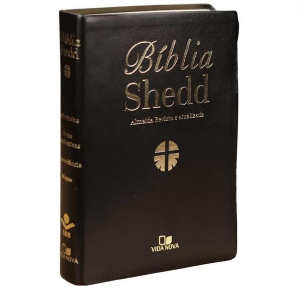 Imagem de Biblia Shedd - ARA - Capa Couro Bonded Preta - VIDA NOVA