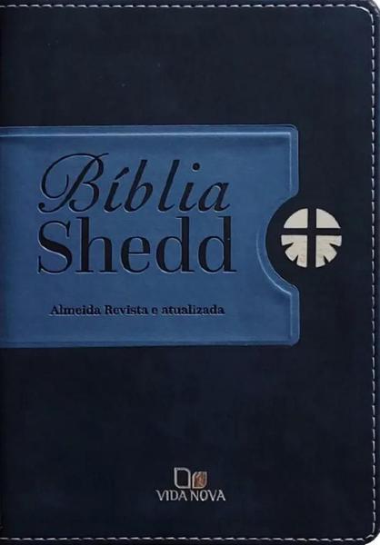 Imagem de Bíblia Shedd - ARA - Capa PU Duotone Azul - Vida Nova