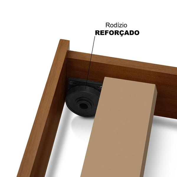 Bibox Solteiro Gabrieli Em Madeira Maciça Castanho - ATRAENTE MOVEIS Imagem de Bibox Solteiro Gabrieli Em Madeira Maciça Castanho
