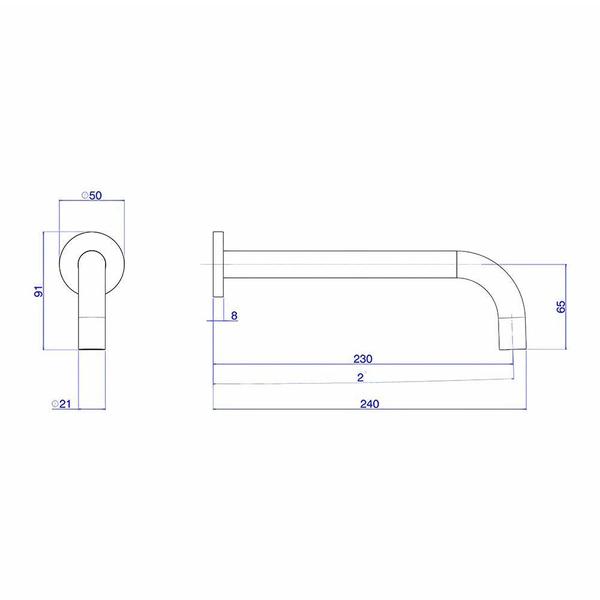 Imagem de Bica Longa Deca You 1797.Inx104 De Parede Inox