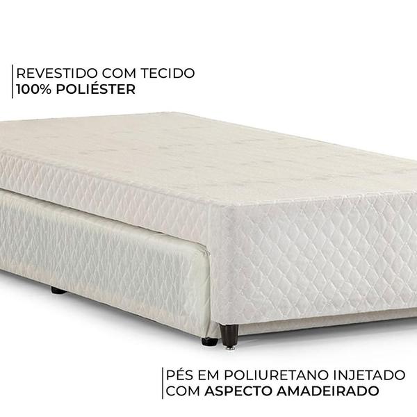 Imagem de Bicama de Solteiro Herval Atlanta com Cama Auxiliar de Molas, 52x88x188 cm