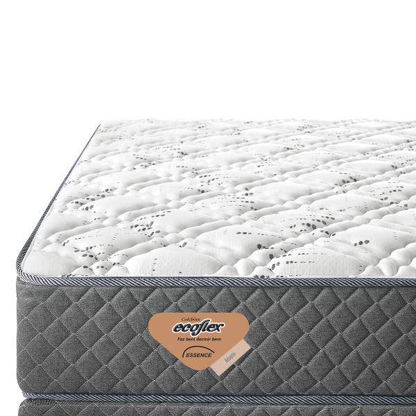 Bicama Solteiro Marrom com Dois Colchões Adapto Mola Ensacada 88x188 - Cama inHouse Imagem de Bicama Solteiro Marrom com Dois Colchões Adapto Mola Ensacada 88x188