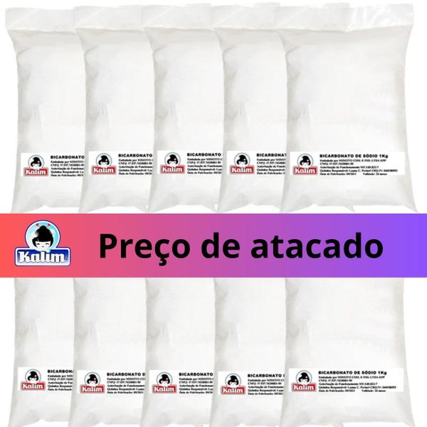 Imagem de Bicarbonato De Sódio 10 Kg Alimentício Com Certificado de Qualidade