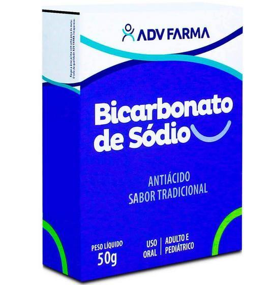 Imagem de Bicarbonato de Sódio ADV Antiácido em Pó com 50g