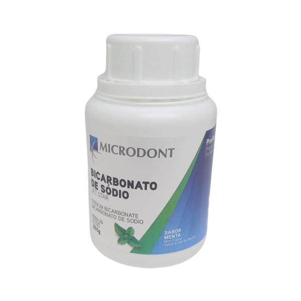 Bicarbonato de Sódio Jet Star Sabor Morango 250g Microdont Imagem de Bicarbonato de Sódio Jet Star Sabor Morango 250g Microdont