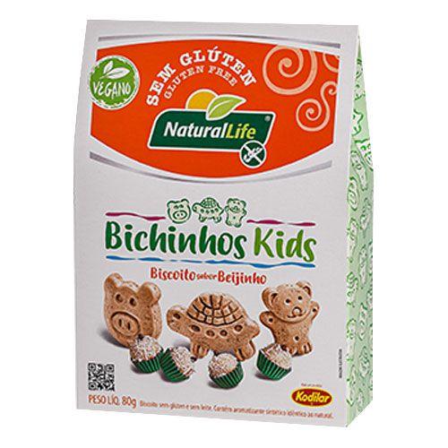 Bichinchos Kids Beijinho Vegano, Zero Glúten Natural Life 80g Imagem de Bichinchos Kids Beijinho Vegano, Zero Glúten Natural Life 80g