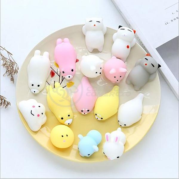 Imagem de Bichinhos Squishy Mochi Fidget Brinquedo de Apertar TikTok Silicone Sensorial Relaxa