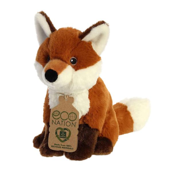 Imagem de Bicho de pelúcia Aurora ecológico Eco Nation Fox vermelho 23 cm