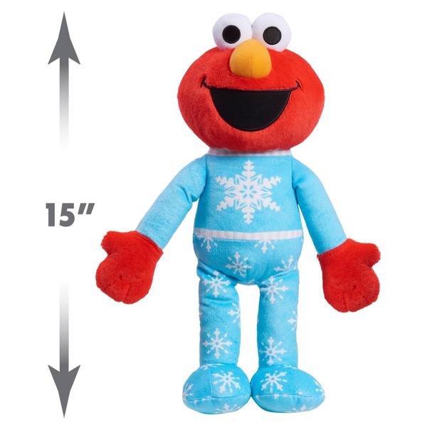 Imagem de Bicho de pelúcia Just Play Sesame Street Holiday Elmo 38cm