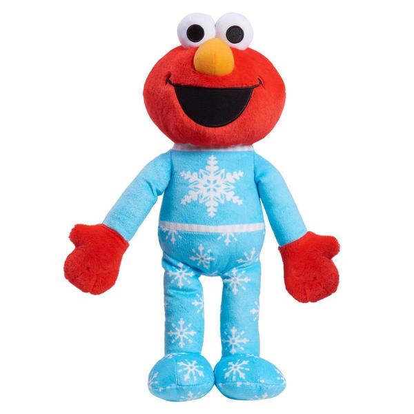 Imagem de Bicho de pelúcia Just Play Sesame Street Holiday Elmo 38cm