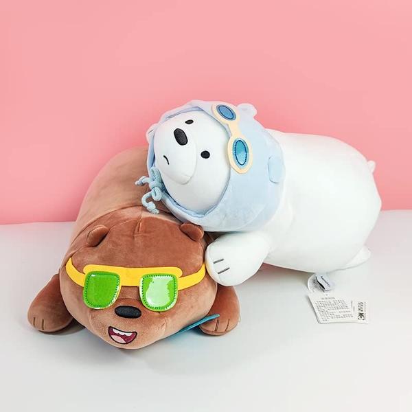 Imagem de Bicho de pelúcia MINISO We Bare Bears Grizzly 38 cm para crianças