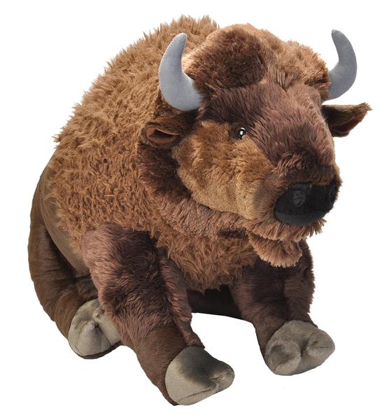 Imagem de Bicho de pelúcia Wild Republic Jumbo Bison Plush 76 cm para crianças