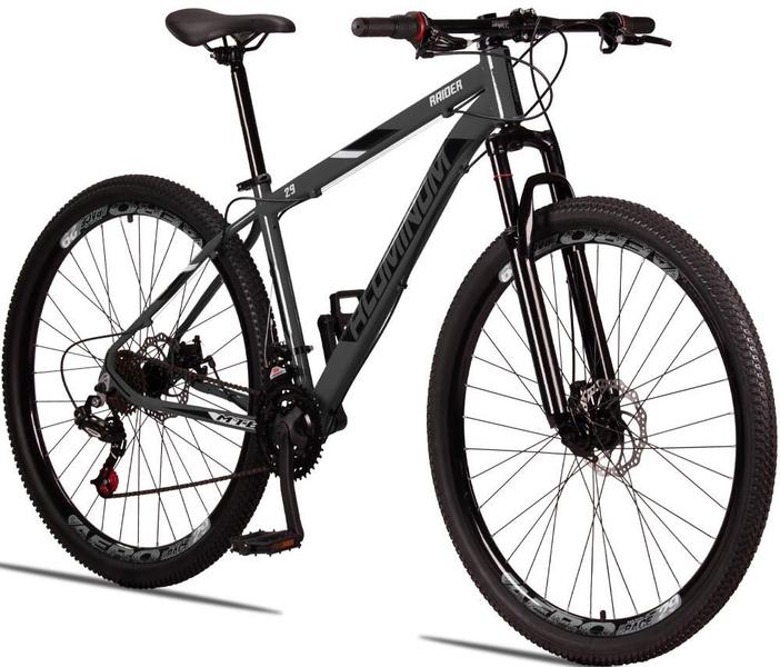 Imagem de Bicicleta 29 Aluminum Raider 21 Marchas Freio a Disco com Suspensão