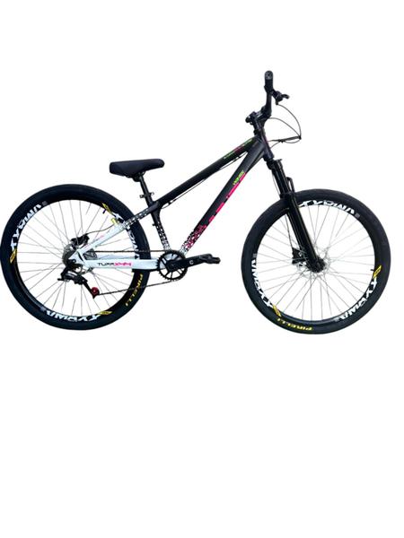 Bicicleta A26 Viking Tuff Grau Shimano 21V Preto Quadro 13