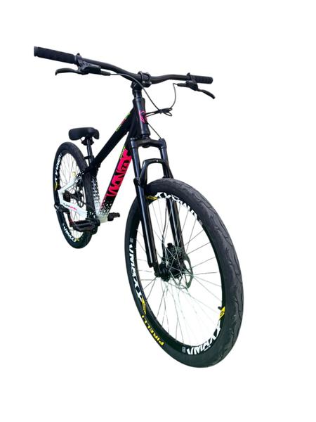 Bicicleta A26 Viking Tuff Grau Shimano 21V Preto Quadro 13