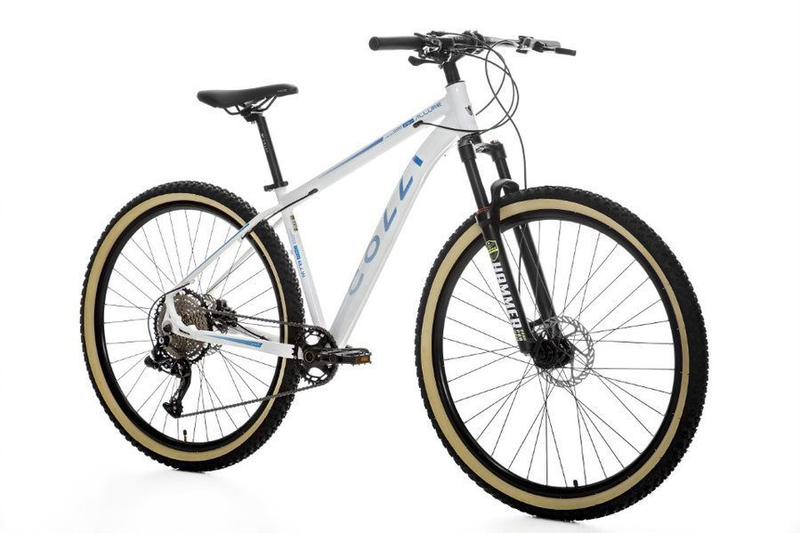 Imagem de Bicicleta Allure Branco/azul Aro 29 Hidráulico 12 Marchas com Camisa Ciclismo Colli