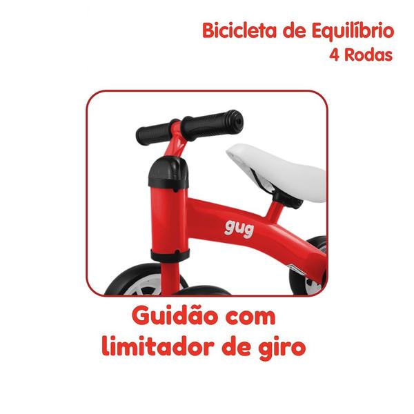 Imagem de Bicicleta Andador 4 Rodas De Equilíbrio Infantil Até 20Kg - 1267