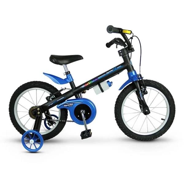 Imagem de Bicicleta Apollo Aro 16 Preto/Azul Aro de Alumínio 