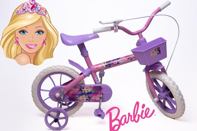 Imagem de Bicicleta Aro 12 Infantil Feminina Rosa e Lilás - Personagem