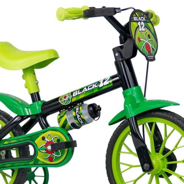 Imagem de Bicicleta ARO 12 Nathor  - 100010160035  PRETO/VERDE