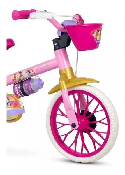 Imagem de Bicicleta Aro 12 Nathor Rosa/amarelo Princesas