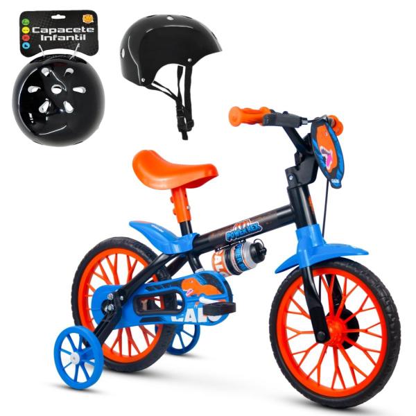 Imagem de Bicicleta Aro 12 Power Rex Rodinhas Treinamento C/ Capacete