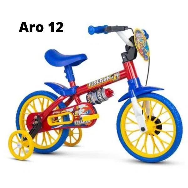 Imagem de Bicicleta aro 12 rodinhas fire man original